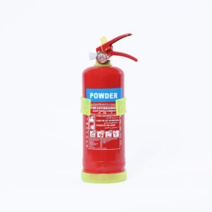 Extincteur à poudre 2 kg vue de face rouge vif