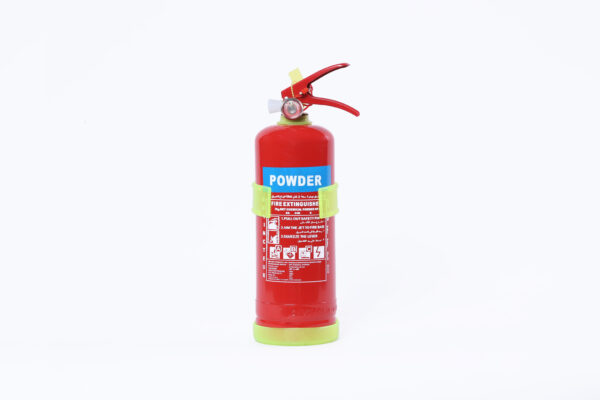 Extincteur à poudre 2 kg vue de face rouge vif