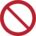 panneaux pictogramme interdiction