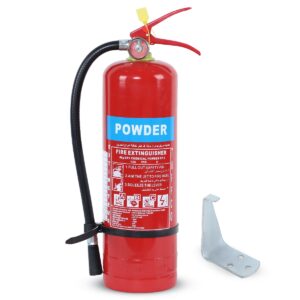 Extincteur à poudre ABC 4 kg rouge avec manomètre