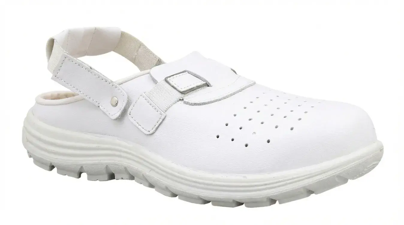 Sabot de sécurité blanc SRC – confortable et antidérapant