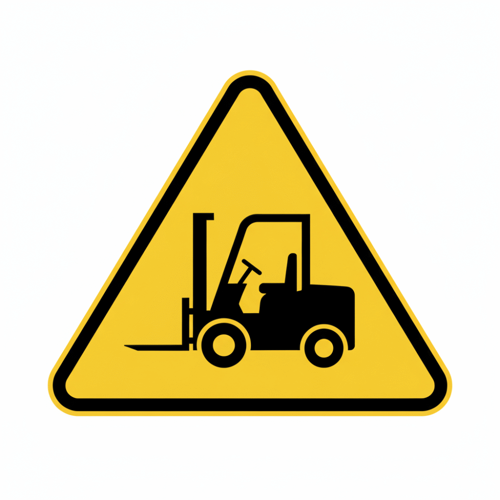 Panneau de Danger Circulation d'Engins de Manutention