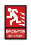 Panneau d'évacuation Incendie