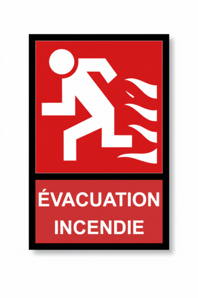 Panneau d'évacuation Incendie