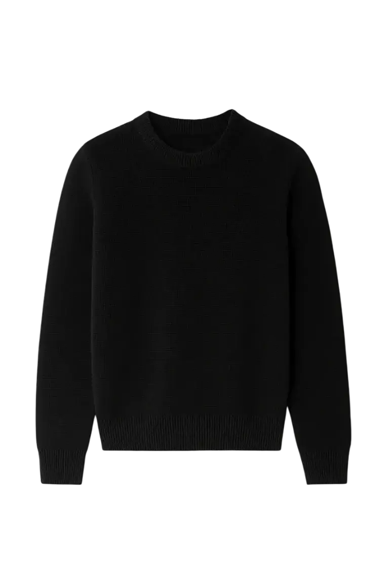 Pull de Travail à Col Rond en Maille