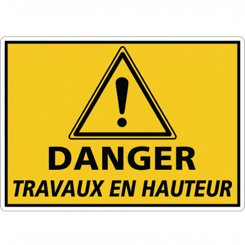 Panneau de Chantier Travaux en Hauteur