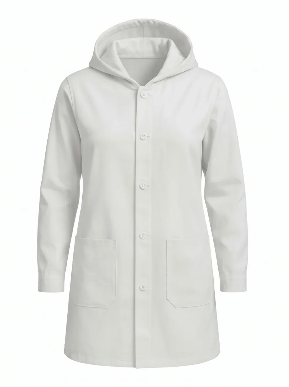 Blouse Professionnelle Mixte à Capuche Sergé Poly-Coton 210g/m²