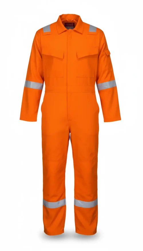 Combinaison Antistatique & Anti Feu Grosafe Orange Haute Visibilité, Robuste