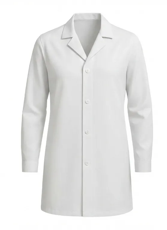 Blouse de Laboratoire/Hygiène Sans Poche - Sergé Poly-Coton 210g/m²