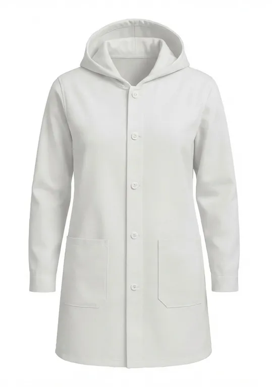 Blouse Professionnelle Mixte à Capuche Sergé Poly-Coton 210g/m²