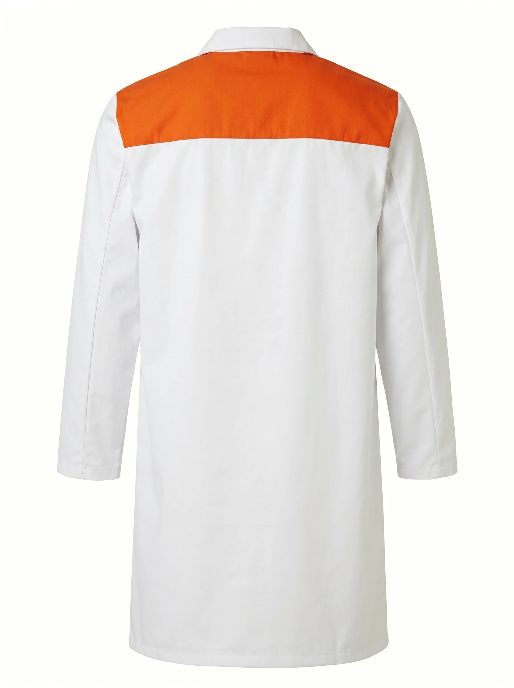 blouse de travail bicolore blanc et orangé Grosafe Tunisie agroalimentaire