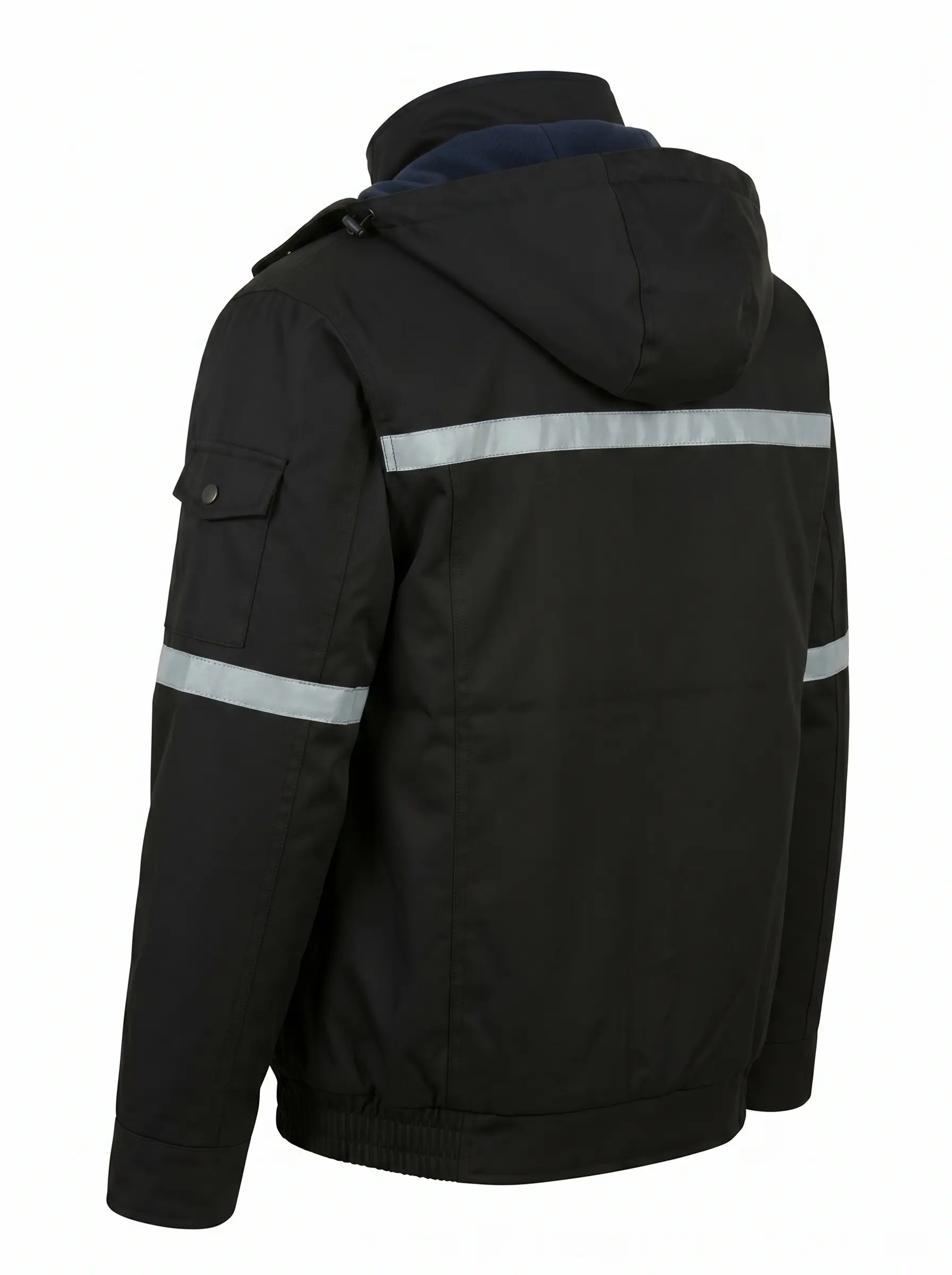 parka GROSAFE de travail réfléchissante avec capuche amovible pour hiver