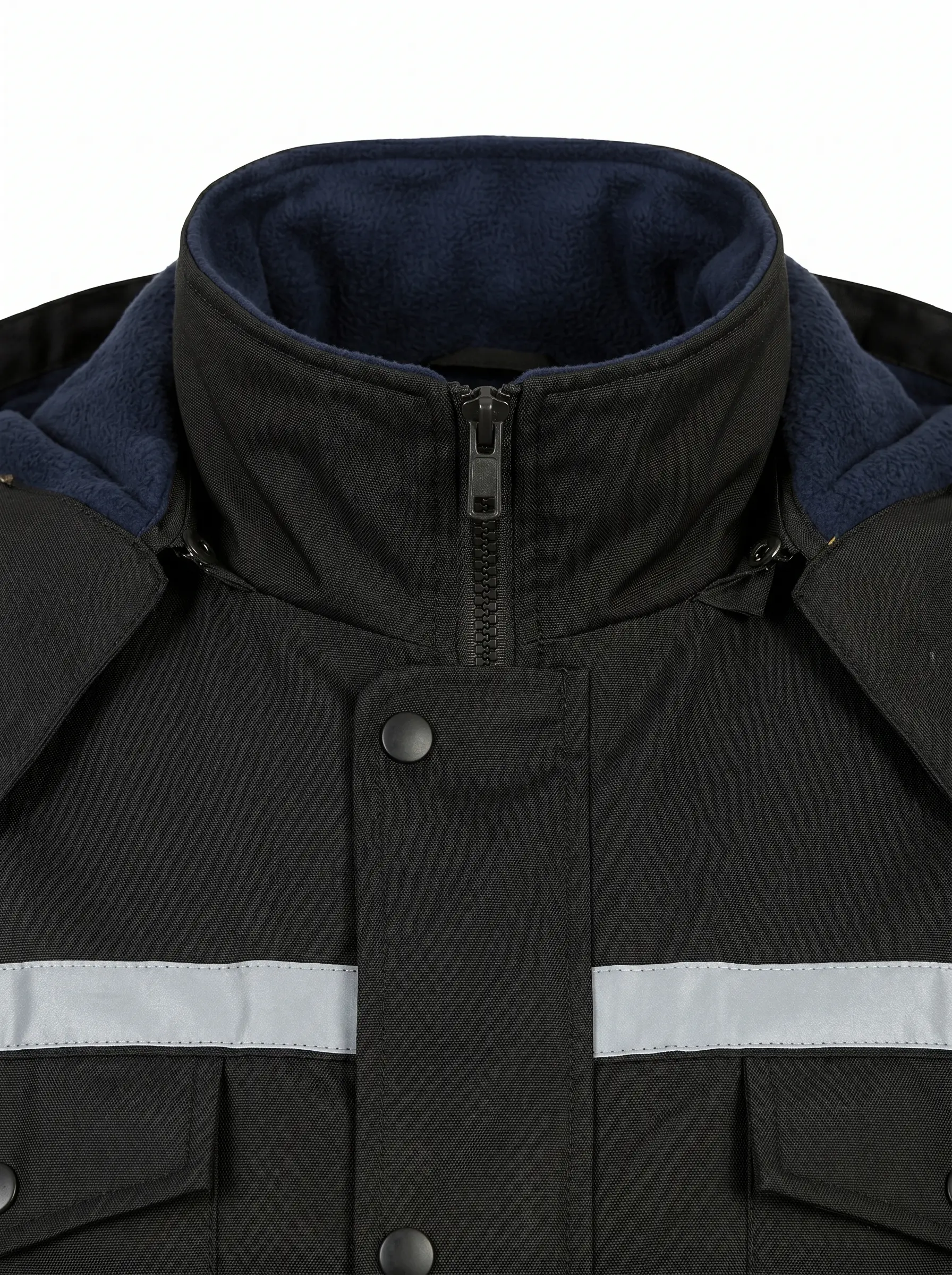 parka GROSAFE de travail réfléchissante avec capuche details col