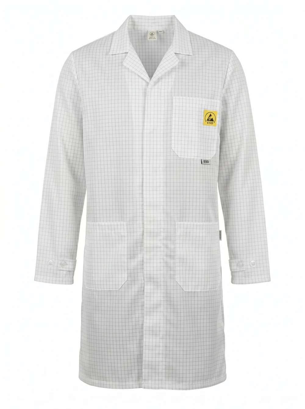 blouse ESD quadrillée antistatique Grosafe couleurs au choix Tunisie