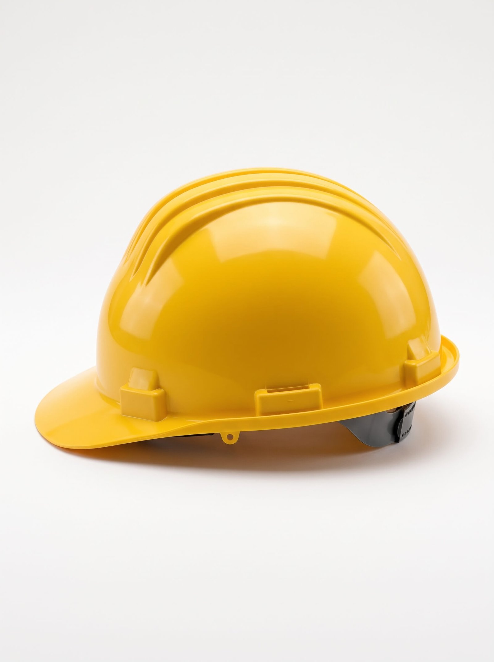 Casque de chantier CLIMAX 5-RS jaune vu de droite sur fond blanc