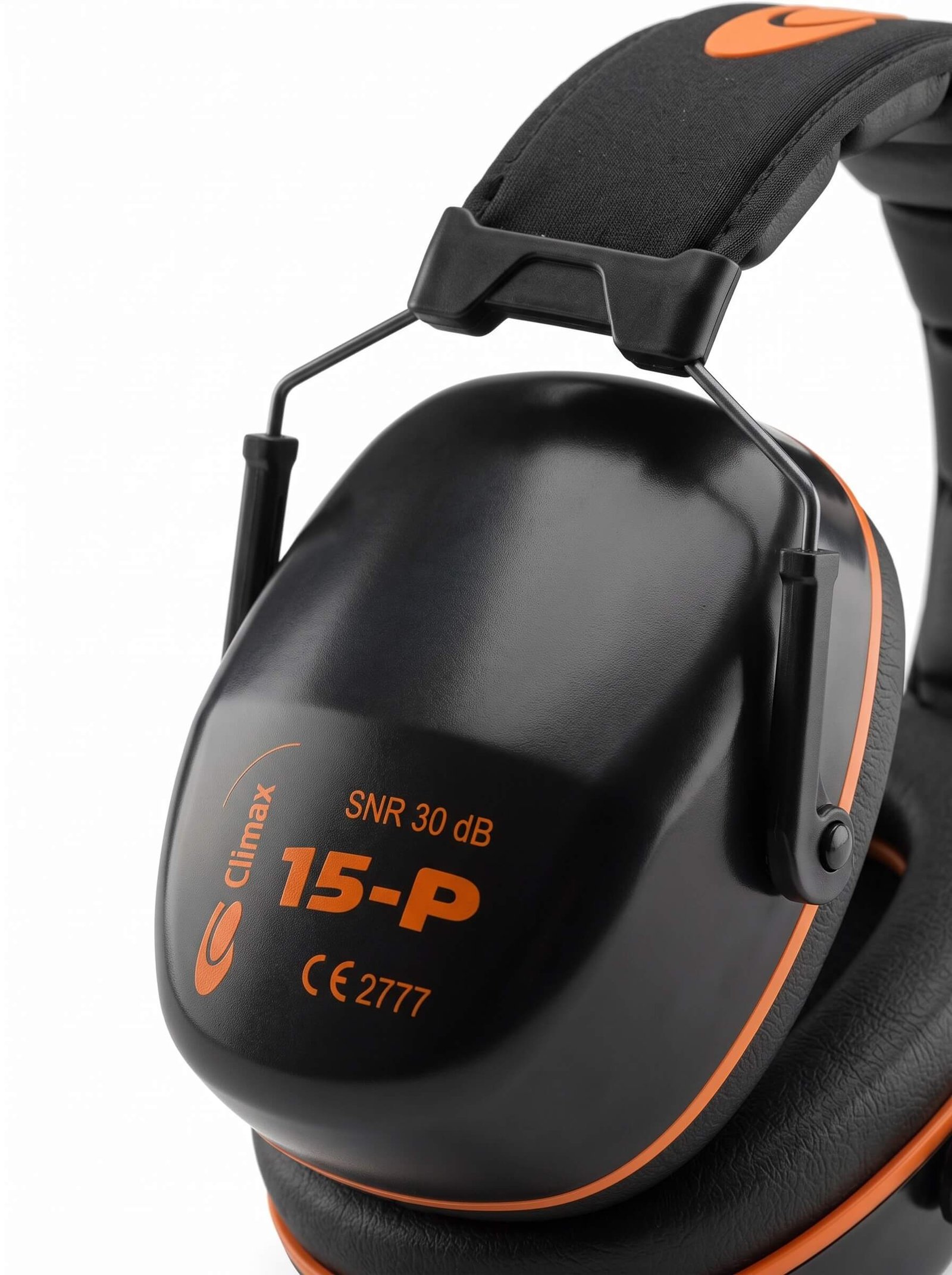 Casque antibruit CLIMAX 15-P noir et orange