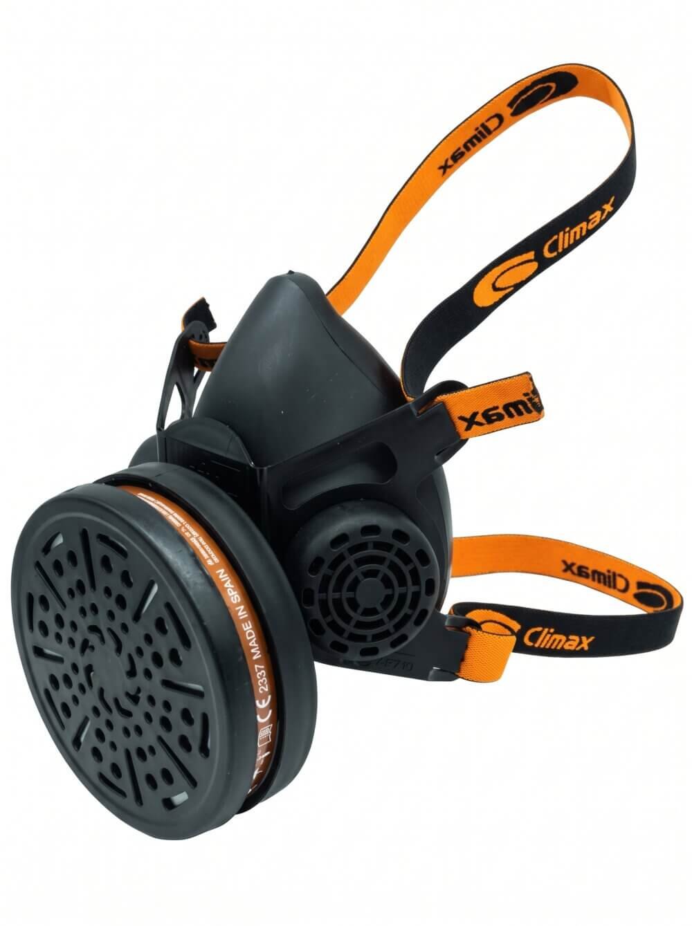 Demi-masque respiratoire CLIMAX 745-A gris avec cartouches orange