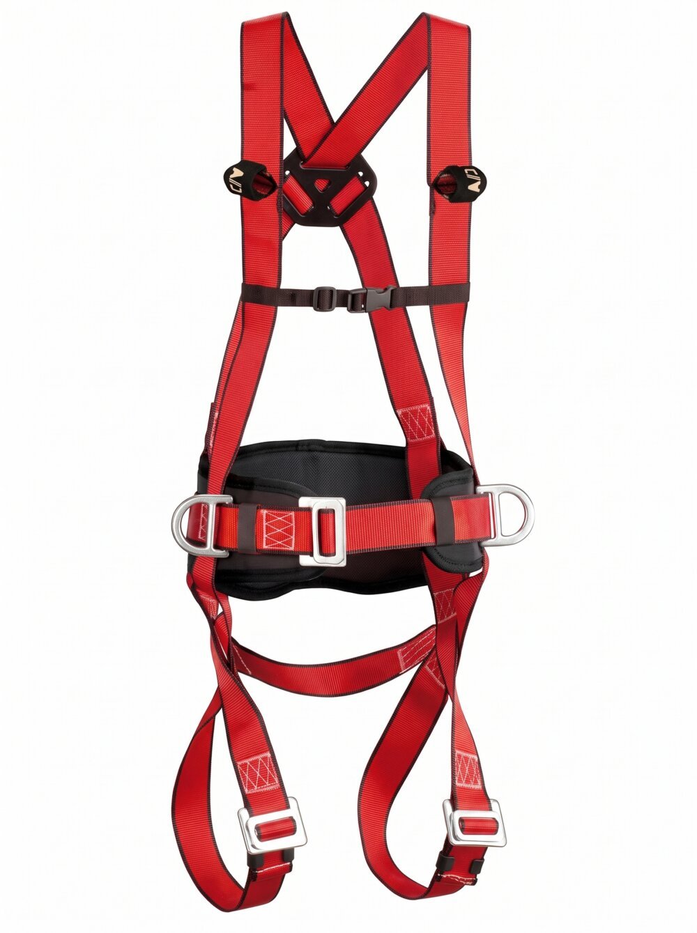 Harnais antichute CLIMAX Maxipro rouge et noir avec ceinture